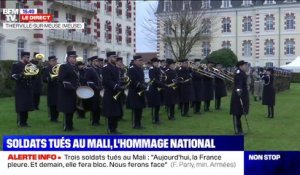 La Marseillaise jouée en hommage aux trois soldats tués au Mali