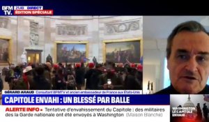 Pour l'ancien ambassadeur de France aux États-Unis, Gérard Araud, la situation à Washington est "l'aboutissement de quatre ans de polarisation extrême de l'opinion publique américaine"