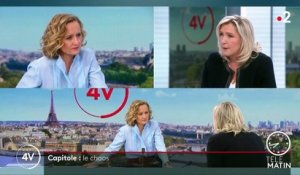 Marine Le Pen : "N'importons pas en France les divisions politiques et ethniques des Etats-Unis"