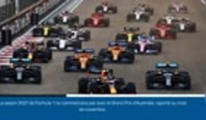 Formule 1 - Le calendrier de la saison 2021 modifié