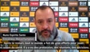 18ème j. - Nuno Espírito Santo : "Si on arrête, le calendrier deviendra intenable"