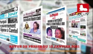 REVUE DE PRESSE CAMEROUNAISE  DU 13 JANVIER 2021