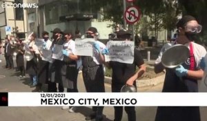 Covid-19 : manifestation des restaurateurs à Mexico