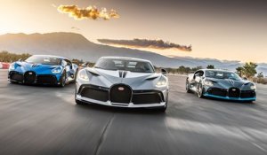 Les premières Bugatti Divo américaines en action sur circuit