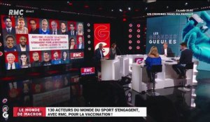 Le monde de Macron : 130 acteurs du monde du sport s'engagent, avec RMC, pour la vaccination ! - 14/01