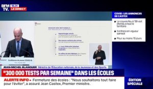 Jean-Michel Blanquer: le fonctionnement "en mode hybride" des lycées prolongé "au-delà du 20 janvier"