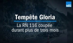 Tempête Gloria : la RN 116 coupée pendant plus de trois mois