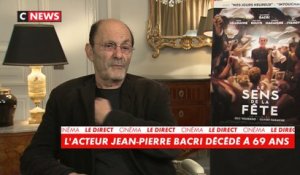 Le comédien Jean-Pierre Bacri est décédé à l'âge de 69 ans des suites d'un cancer