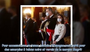 La reine Letizia d'Espagne élégante pour son premier engagement public de 2021