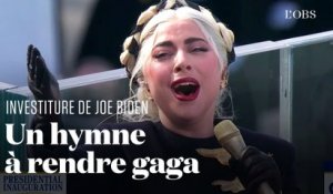 Lady Gaga chante l'hymne américain lors de l'investiture de Joe Biden