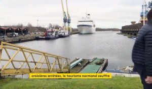 À Caen, les bateaux de croisière bloqués par la crise sanitaire rouillent sur le port