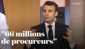 Pour Macron, la France est devenue "une nation de 66 millions de procureurs"