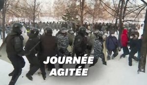 En Russie, heurts et arrestations massives pour les manifestants pro-Navalny