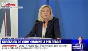Agression de Yuriy: Marine Le Pen fait part de "sa colère" et "son dégoût"