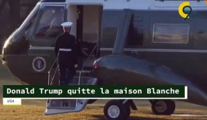 Donald Trump quitte la Maison-Blanche