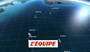 La carte 3D du 26 janvier - Voile - Vendée Globe