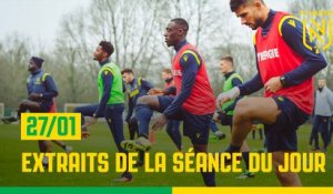 Entraînement : extraits de la séance du jour