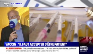 Alain Fischer sur la vaccination: "Le nombre de doses disponibles fait qu'il faut privilégier pour l'heure les personnes à risques"