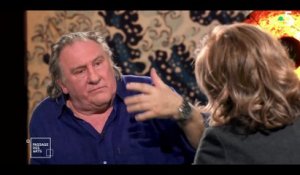 Gérard Depardieu hausse le ton hier soir sur France 5 pour défendre Vladimir Poutine qualifié de "dictateur" par Claire Chazal