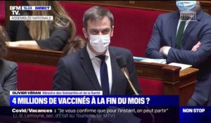 Olivier Véran: "Nous avions prévu 2,5 et 4 millions de vaccinés fin février, les objectifs seront tenus"