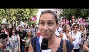 Paris : manifestation de soutien au peuple grec