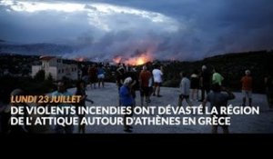 La Grèce en deuil après des incendies meurtriers
