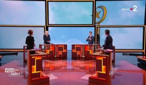 Regardez ce moment, sur France 2, quand Gérald Darmanin trouve Marine Le Pen "un peu molle et branlante" dans ses prises de position sur la laïcité et l'islamisme