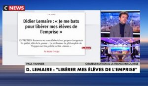 Paul Vannier : «Nous pourrions considérer que les propos de Monsieur Lemaire méritent a minima d’être interrogés»