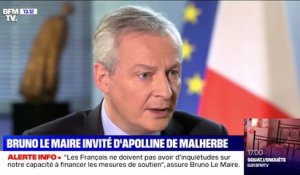 Bruno Le Maire: "Les Français ne doivent pas avoir d'inquiétudes sur notre capacité à financer les mesures de soutien"