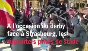 Metz_Strasbourg : avant le derby, les supporters accompagnent le bus messin