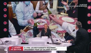 Le monde de Macron: A Lyon, les restaurants rouvrent uniquement pour les salariés du BTP - 15/02