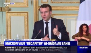 Emmanuel Macron veut "décapiter" les groupes affiliés à Al-Qaïda