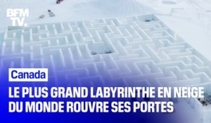 Canada: le plus grand labyrinthe en neige du monde vient de rouvrir ses portes