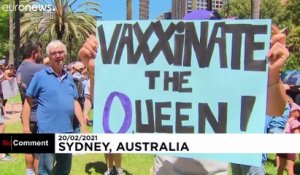 Australie : les anti-vaccins manifestent quelques heures avant le début de la campagne