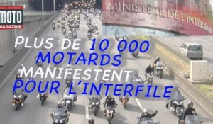 Les motards manifestent pour la légalisation de l'interfile - MOTO MAGAZINE