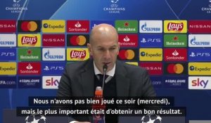 8es - Zidane : "Un bon résultat pour nous"