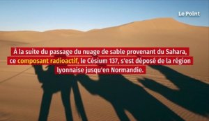 Des particules radioactives amenées en France par le sable du Sahara