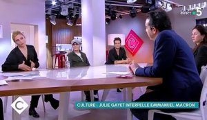 Julie Gayet accuse le gouvernement d'Emmanuel Macron de vouloir "tuer" la culture, et lui reproche ses "mesurettes" dans la lutte contre les violences faites aux femmes