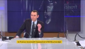 La France reconnaît la torture et l'assassinat du militant Ali Boumendjel : "J'en ai marre de cette autoflagellation, de cette repentance permanente", affirme le porte-parole du Rassemblement national Laurent Jacobelli
