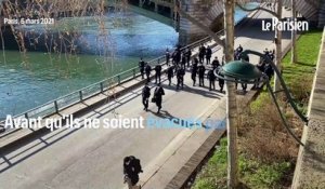 Quais de Seine : les policiers et les promeneurs jouent au jeu du chat et de la souris