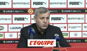 Genesio : «De l'allant offensif dans notre jeu» - Foot - L1 - Rennes