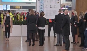 Hommage aux victimes des attentats du 22 mars à Brussels Airport