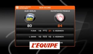 Le résumé d'Alba Berlin - Olympiacos Le Pirée - Basket - Euroligue (H)