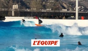 Quand Justine Dupont et les riders du Freeride World Tour surfent en Suisse - Adrénaline - Surf
