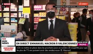 Coronavirus - Le président Emmanuel Macron s’exprime depuis Valenciennes au sujet de la vaccination - VIDEO