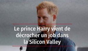 Le prince Harry vient de décrocher un job dans la Silicon Valley