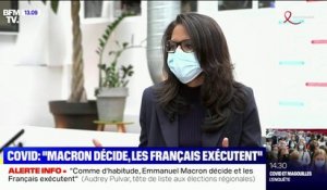 Audrey Pulvar sur le Covid-19: "Comme d'habitude, Emmanuel Macron décide et les Français exécutent"