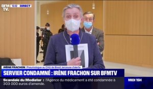 Procès du Mediator: pour Irène Frachon, les sanctions pénales "restent scandaleusement faibles et frustrantes"
