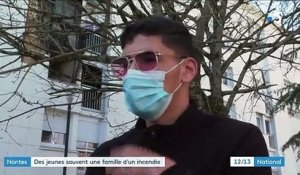 Nantes : des jeunes sauvent une famille d'un incendie