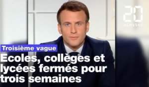 Coronavirus: Ecoles fermées, vacances «dézonées»… L’essentiel des annonces de Macron